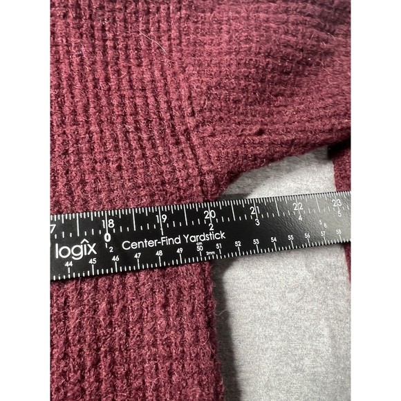 Madewell wool blend sweater size small turtleneck maroon - Picture 2 of 7